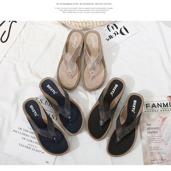 2021 j864 beach sandals wedge platform thongs slippers flip flops summer shose for women girls fashionable casual, Black
2021 j864 beach sandals wedge platform thongs slippers flip flops summer shose for women girls fashionable casual, Black