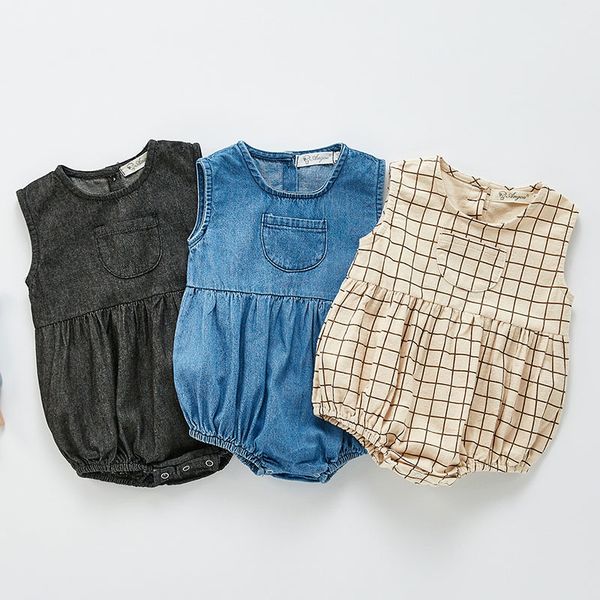baby boy girl sleeveless grid rompers summer baby boy girl rompers baby kids boy girl newborn rompers clothes, Blue
baby boy girl sleeveless grid rompers summer baby boy girl rompers baby kids boy girl newborn rompers clothes, Blue