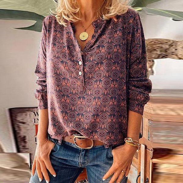women's blouses & shirts spring and autumn long sleeve retro blouse women printed casual shirt fashion female clothes streetwear, White
women's blouses & shirts spring and autumn long sleeve retro blouse women printed casual shirt fashion female clothes streetwear, White