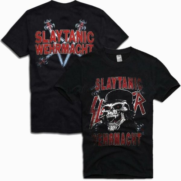 men's t-shirts slayer slaytanic wehrmacht vintage metal band music t-shirt, White;black
men's t-shirts slayer slaytanic wehrmacht vintage metal band music t-shirt, White;black