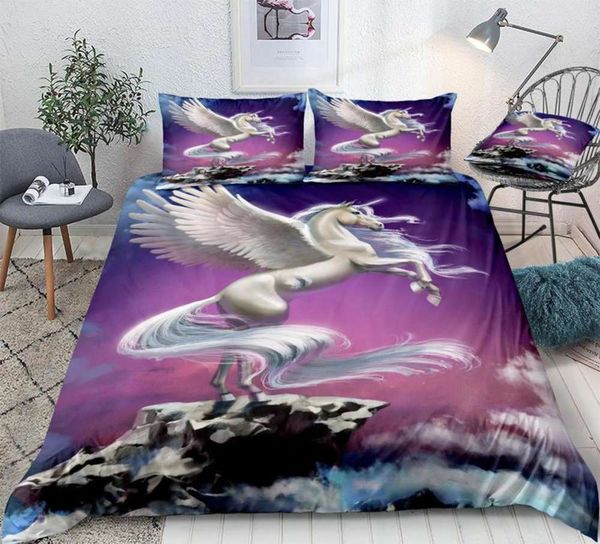 3d unicorn duvet cover set white unicorn with wings bedding purple sunset quilt cover bed set horse 3pcs teens dropship
3d unicorn duvet cover set white unicorn with wings bedding purple sunset quilt cover bed set horse 3pcs teens dropship