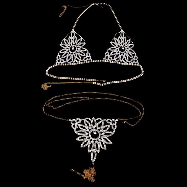 stonefans exquisite flower underwear rhinestone bikini chain crystal body chain bra thong set underclothes women jewelry, Red;blue
stonefans exquisite flower underwear rhinestone bikini chain crystal body chain bra thong set underclothes women jewelry, Red;blue