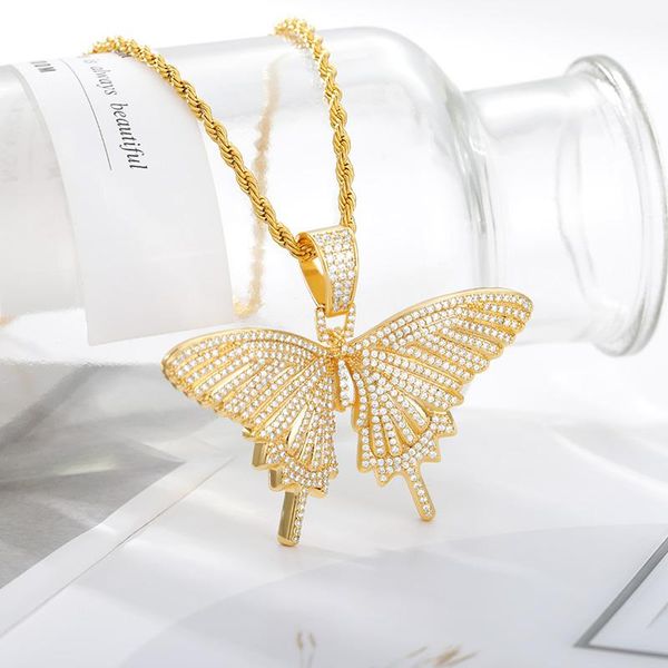 pendant necklaces hip hop butterfly necklace for men 2021 trendy fashion punk jewelry women gold stainless steel twist chain, Silver
pendant necklaces hip hop butterfly necklace for men 2021 trendy fashion punk jewelry women gold stainless steel twist chain, Silver