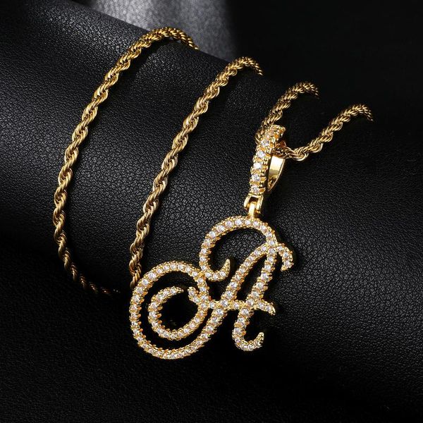 pendant necklaces luxury shiny old english font crystal inlaid letter necklace for female male party club jewelry punk hip hop chain gift, Silver
pendant necklaces luxury shiny old english font crystal inlaid letter necklace for female male party club jewelry punk hip hop chain gift, Silver