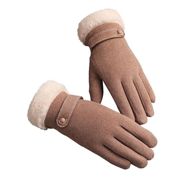 five fingers gloves winter women button touch screen warm driving ski mitten suede leather double layer plush wrist thick sport cycling glov, Blue;gray
five fingers gloves winter women button touch screen warm driving ski mitten suede leather double layer plush wrist thick sport cycling glov, Blue;gray