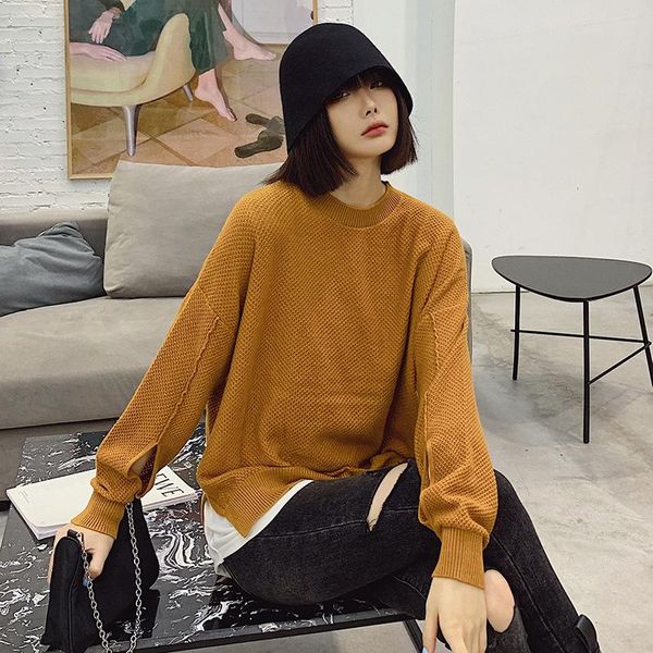 women's sweaters 2021 knit sweater women autumn side split solid color hollow round neck pullover wool, White;black
women's sweaters 2021 knit sweater women autumn side split solid color hollow round neck pullover wool, White;black