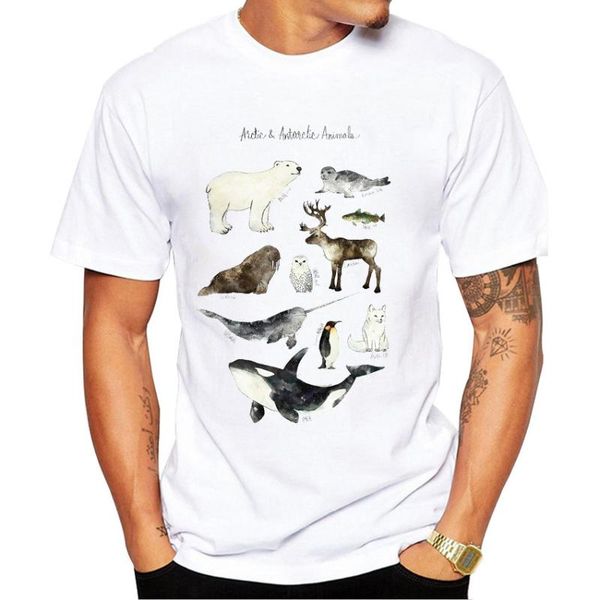 men's t-shirts summer fashion men short sleeve funny arctic & antarctic animals design t-shirt cock print boy casual cool man tees, White;black
men's t-shirts summer fashion men short sleeve funny arctic & antarctic animals design t-shirt cock print boy casual cool man tees, White;black