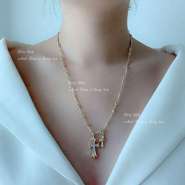 hbp korean new fashion simple personality versatile clavicle chain net red micro inlaid cross pendant necklace choker female, Silver
hbp korean new fashion simple personality versatile clavicle chain net red micro inlaid cross pendant necklace choker female, Silver