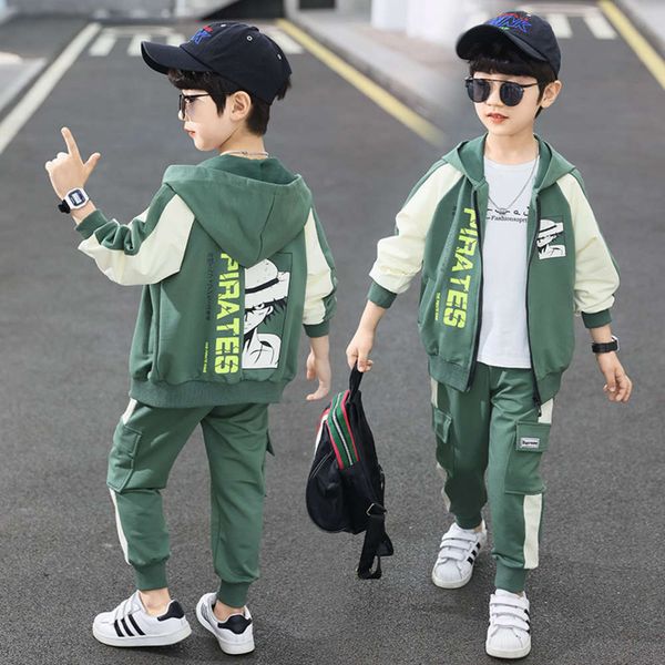 suit autumn boys' spring 2021 korean and version zhongda children's fashionable leisure sports two piece set new tooling fashion c, White
suit autumn boys' spring 2021 korean and version zhongda children's fashionable leisure sports two piece set new tooling fashion c, White