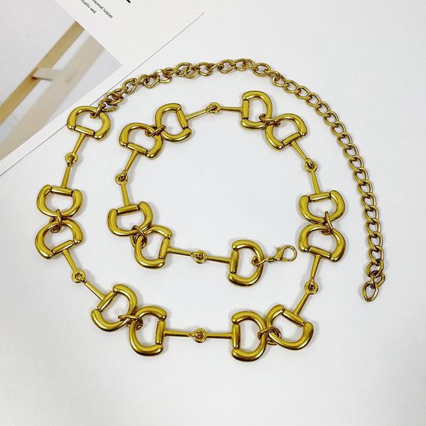 belts fashion gold chain belt for women double d letter tassel ketting riem cinturon mujer dress waistband 2021, Black;brown
belts fashion gold chain belt for women double d letter tassel ketting riem cinturon mujer dress waistband 2021, Black;brown