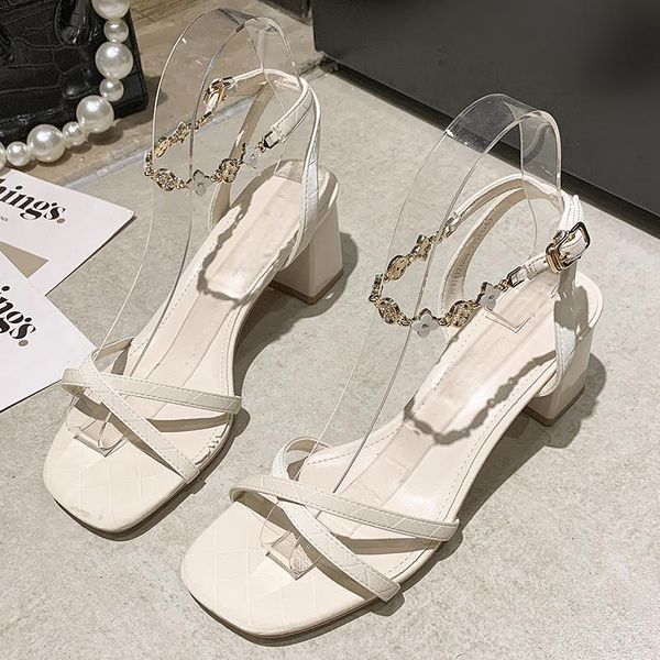 sandals summer fashion women's 2021 high heel metal chain women shoes elegant open toe heels, Black
sandals summer fashion women's 2021 high heel metal chain women shoes elegant open toe heels, Black