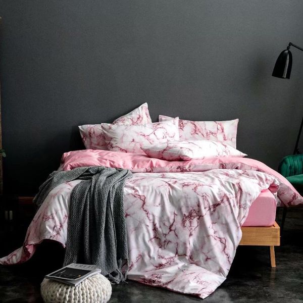 bedding sets home textile set king single double duvet cover pillow case 2-3pcs linens quilt pink marble
bedding sets home textile set king single double duvet cover pillow case 2-3pcs linens quilt pink marble