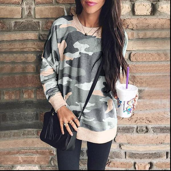 women sweatshirts streetwear camouflage print pullovers 2019 spring autumn casual long sleeve o neck female thin sweatshirt, Black;white
women sweatshirts streetwear camouflage print pullovers 2019 spring autumn casual long sleeve o neck female thin sweatshirt, Black;white
