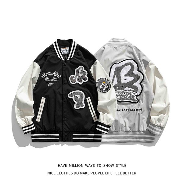 women's jackets men's and women's autumn embroidered towels, thin light letter jacket, unisex, large baseball college campus, Black;brown
women's jackets men's and women's autumn embroidered towels, thin light letter jacket, unisex, large baseball college campus, Black;brown