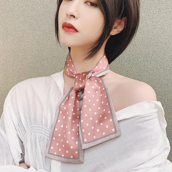 scarves summer 2021 retro wavelet points a lovely ribbon scarf foulard femme slender narrow luxury neckerchief scarfs for ladies, Blue;gray
scarves summer 2021 retro wavelet points a lovely ribbon scarf foulard femme slender narrow luxury neckerchief scarfs for ladies, Blue;gray