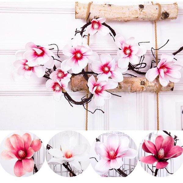 decorative flowers & wreaths 185cm artificial magnolia silk fake flower orchid rattan branches wall tree wedding vine decora s3
decorative flowers & wreaths 185cm artificial magnolia silk fake flower orchid rattan branches wall tree wedding vine decora s3