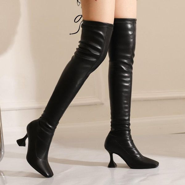 boots stretch fashion concise women over-the-knee autumn winter high heels tight casual shoes woman, Black
boots stretch fashion concise women over-the-knee autumn winter high heels tight casual shoes woman, Black
