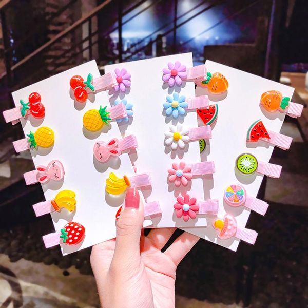 hair accessories 10pcs/set mini cute colorful fruit cartoon animal clips for girls children headwear fashion hairpins, Slivery;white
hair accessories 10pcs/set mini cute colorful fruit cartoon animal clips for girls children headwear fashion hairpins, Slivery;white