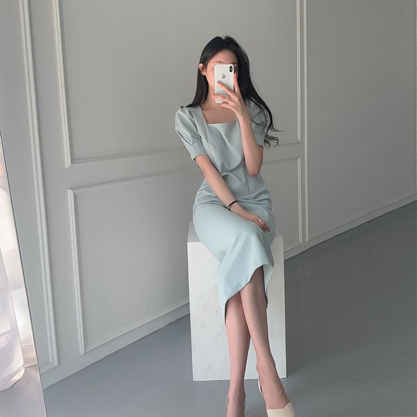 new 2021 summer women solid color elegant vestidos business party bodycon work office lady female 68r7, Black;gray
new 2021 summer women solid color elegant vestidos business party bodycon work office lady female 68r7, Black;gray