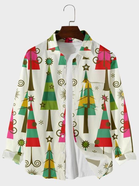 men's casual shirts 2021 christmas pattern digital printing loose large button long sleeve cardigan shirt 6, White;black
men's casual shirts 2021 christmas pattern digital printing loose large button long sleeve cardigan shirt 6, White;black