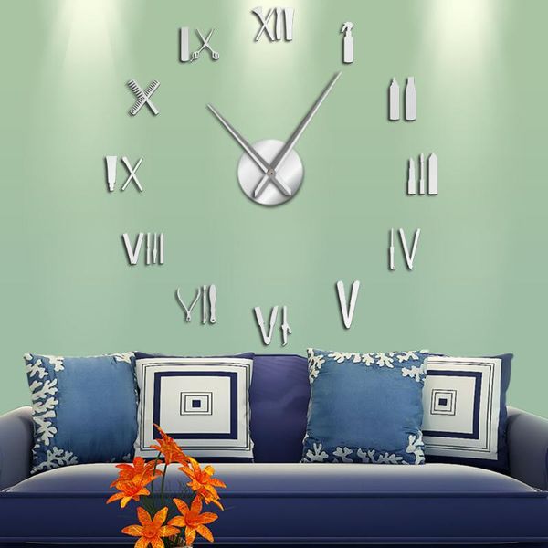 wall clocks barber tools diy stickers hair salon beauty hairdressing art decor shop large frameless clock watch
wall clocks barber tools diy stickers hair salon beauty hairdressing art decor shop large frameless clock watch