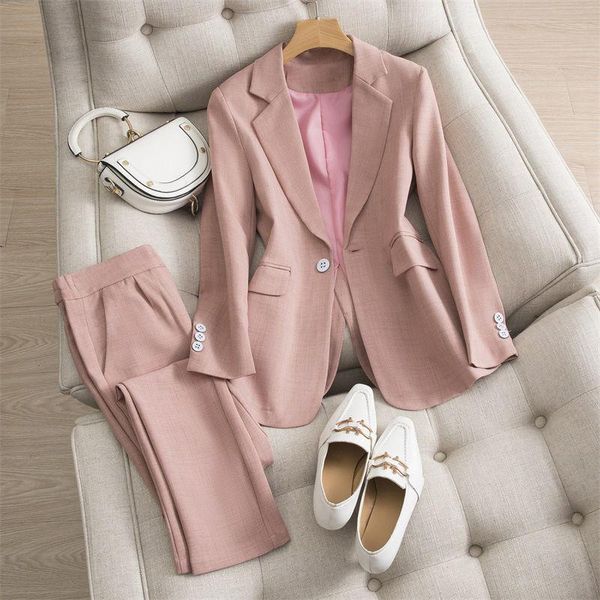 women's two piece pants woman work fashion pant suits set female solid blazer jacket trouser office suit lady formal temperament pantsu, White
women's two piece pants woman work fashion pant suits set female solid blazer jacket trouser office suit lady formal temperament pantsu, White