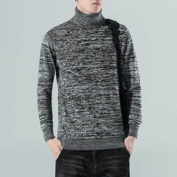 men's sweaters turtleneck sweater pullovers long-sleeved self-cultivation trend all-match thin for men, White;black
men's sweaters turtleneck sweater pullovers long-sleeved self-cultivation trend all-match thin for men, White;black