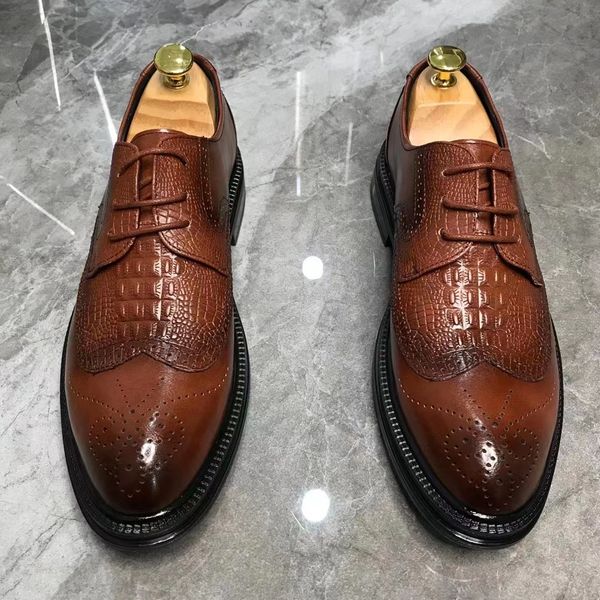 2022 men dress shoes gentlemen bullock style paty leather wedding shoes men leather oxfords formal shoes, Black
2022 men dress shoes gentlemen bullock style paty leather wedding shoes men leather oxfords formal shoes, Black