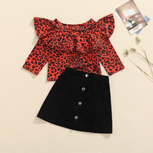 clothing sets autumn 2pcs baby girls toddlers leopard print long sleeve off-shoulder solid color short a-line skirt outfits, White
clothing sets autumn 2pcs baby girls toddlers leopard print long sleeve off-shoulder solid color short a-line skirt outfits, White