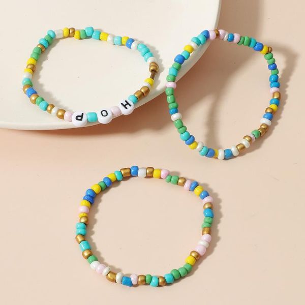 charm bracelets hop letter ethnic bracelet bohemian 3-piece set beaded for women & bangles jewelry femme bileklik s52, Golden;silver
charm bracelets hop letter ethnic bracelet bohemian 3-piece set beaded for women & bangles jewelry femme bileklik s52, Golden;silver