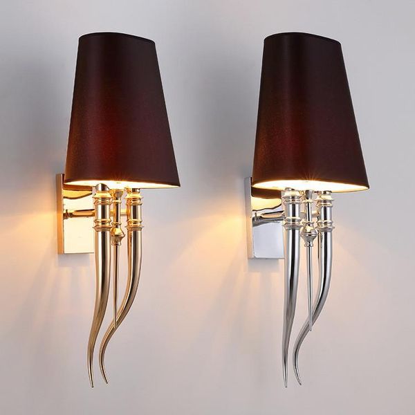 nordic plated lustre gold / chrome metal e27 led wall lamp bed side indoor lighting fabric shades wall light led luminarias lamp
nordic plated lustre gold / chrome metal e27 led wall lamp bed side indoor lighting fabric shades wall light led luminarias lamp