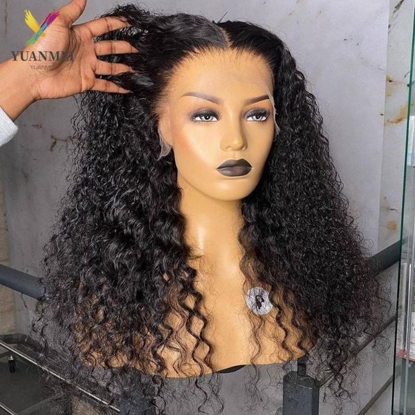 lace wigs yuanmei curly front for women kinky wig brazilian human hair pre plucked 13x4x1 frontal, Black;brown
lace wigs yuanmei curly front for women kinky wig brazilian human hair pre plucked 13x4x1 frontal, Black;brown