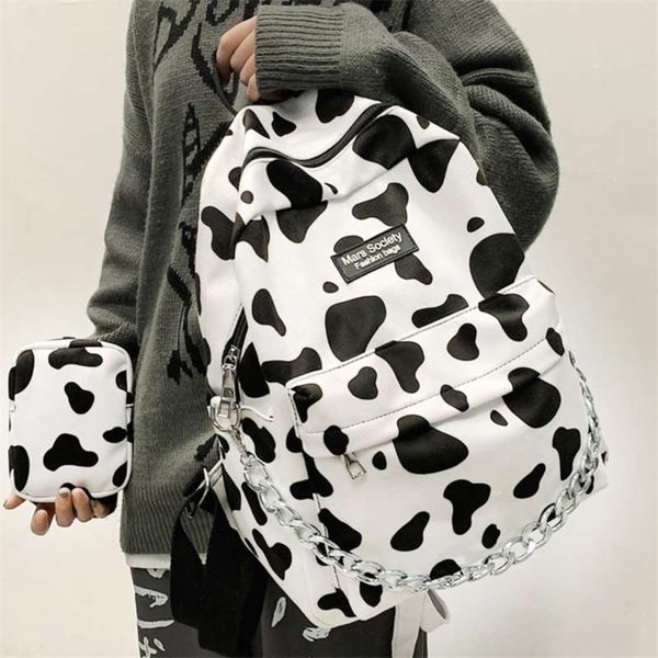 joypessie trendy women backpack cute cow printing school bag for teenager girls fashion rucksack waterproof lady travel mochila 210929
joypessie trendy women backpack cute cow printing school bag for teenager girls fashion rucksack waterproof lady travel mochila 210929