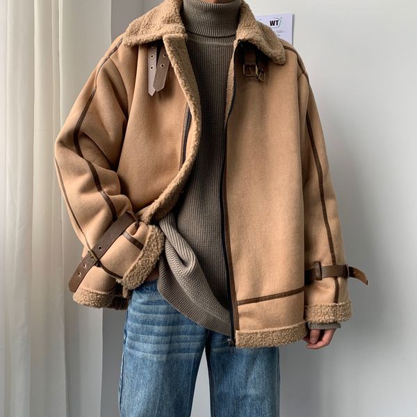 2021 new winter men's fashions cotton-padded wool trench coats on warm lamb parkas lapel turtleneck snowjackets m-xl gn56, Black;brown
2021 new winter men's fashions cotton-padded wool trench coats on warm lamb parkas lapel turtleneck snowjackets m-xl gn56, Black;brown