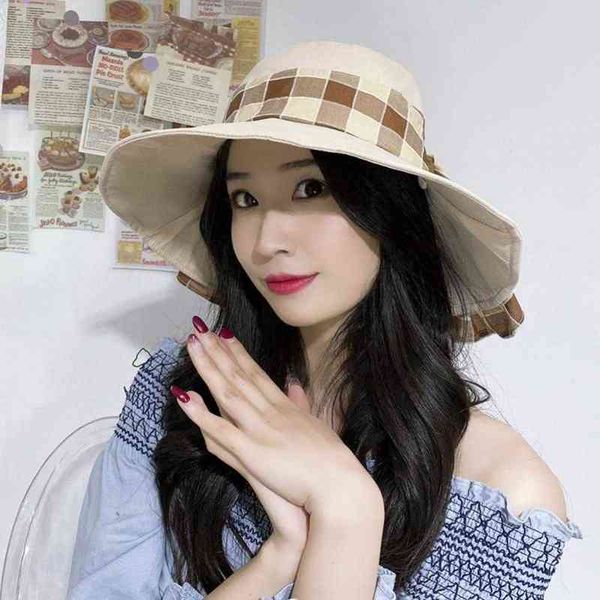 anti-uv wide brim sun hat women vacation summer foldable bucket hat large brim european beach fishing panama visor sun hat g220311, Blue;gray
anti-uv wide brim sun hat women vacation summer foldable bucket hat large brim european beach fishing panama visor sun hat g220311, Blue;gray
