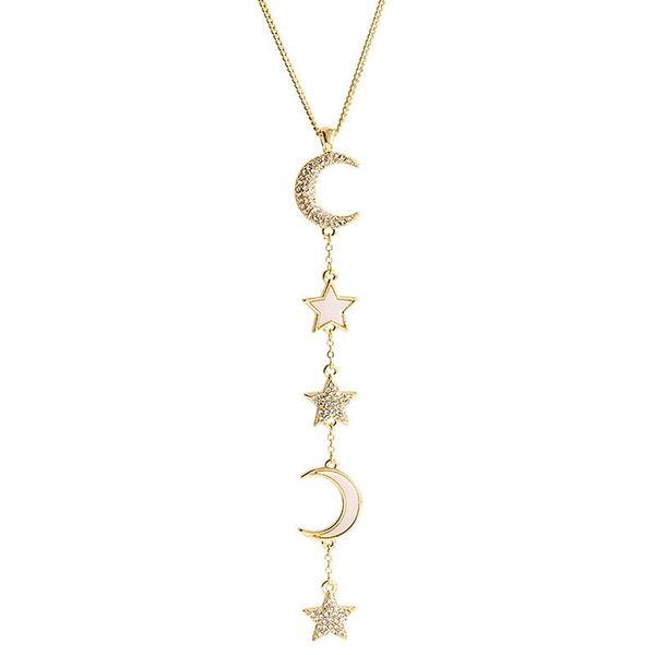 chains 2021 style european and american creative star long personality retro temperament necklace, Silver
chains 2021 style european and american creative star long personality retro temperament necklace, Silver