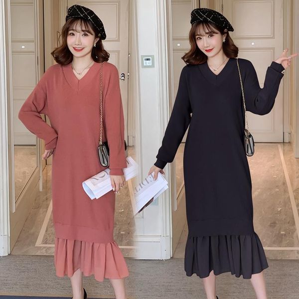 casual dresses ehqaxin elegant large size ladies knit dress fall winter 2021 v-neck fashion ruffle stitching mid-length sweater -2xl, Black;gray
casual dresses ehqaxin elegant large size ladies knit dress fall winter 2021 v-neck fashion ruffle stitching mid-length sweater -2xl, Black;gray