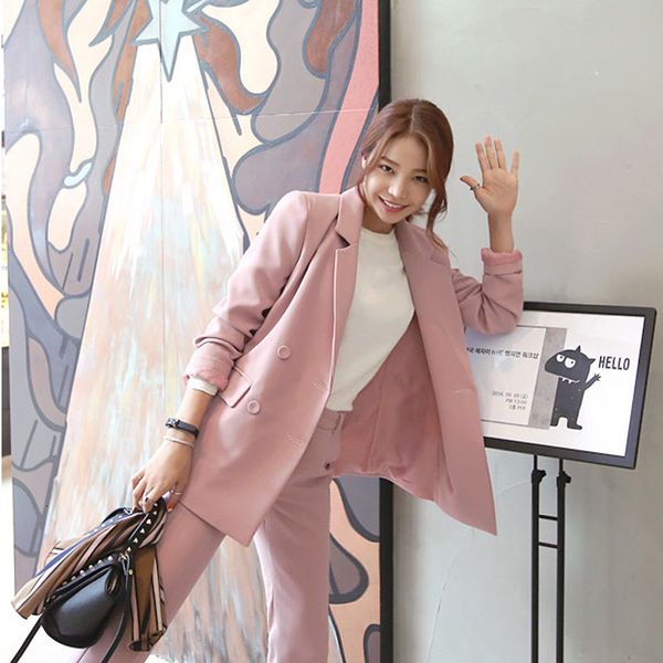 spring and autumn new korean fashion double breasted rose little blazer casual pants two-piece the offices of women joint tb18502 i1s6, Gray
spring and autumn new korean fashion double breasted rose little blazer casual pants two-piece the offices of women joint tb18502 i1s6, Gray