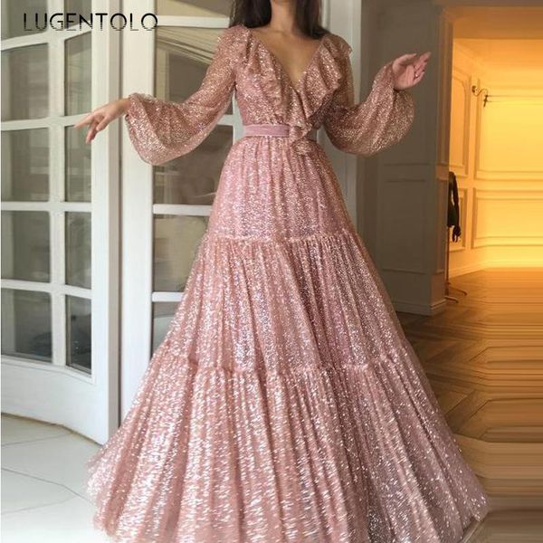 casual dresses lugentolo maxi dress women summer v-neck sequins long puff sleeve solid empire floor-length lace party, Black;gray
casual dresses lugentolo maxi dress women summer v-neck sequins long puff sleeve solid empire floor-length lace party, Black;gray
