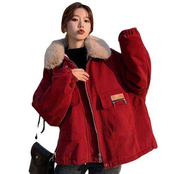 plush and thickened coat women's short style pie overcomes the tide of loose warm cotton clothes small in 2021 winter, Black;brown
plush and thickened coat women's short style pie overcomes the tide of loose warm cotton clothes small in 2021 winter, Black;brown