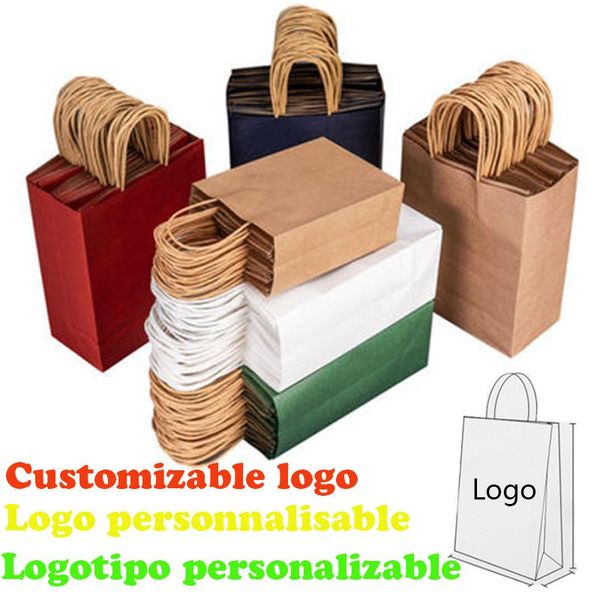 gift wrap personalized custom color kraft 10pcs lot paper bag with handles festival wedding shopping bags
gift wrap personalized custom color kraft 10pcs lot paper bag with handles festival wedding shopping bags