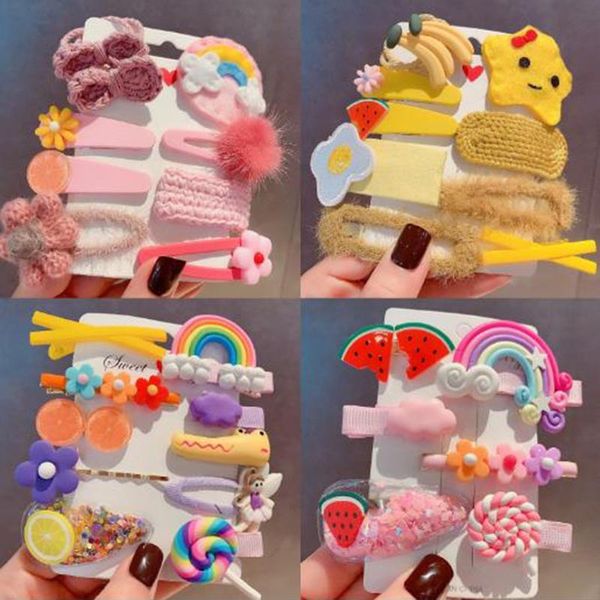 hair clips & barrettes 3/8/9/10pc fashion girl cute rainbow star flower fruits hairpin children sweet clip barrette ornament accessories, Golden;silver
hair clips & barrettes 3/8/9/10pc fashion girl cute rainbow star flower fruits hairpin children sweet clip barrette ornament accessories, Golden;silver