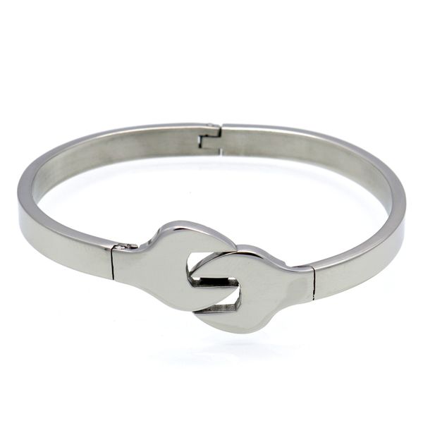fashion design punk style bracelet stainless steel retro wrench steel color bangle jewelry for men and women gifts wholesale, Black
fashion design punk style bracelet stainless steel retro wrench steel color bangle jewelry for men and women gifts wholesale, Black