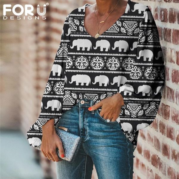 women's blouses & shirts forudesigns bohemia elephant prints long sleeve blouse elegant loose shirt for female cartoon animal blusas mu, White
women's blouses & shirts forudesigns bohemia elephant prints long sleeve blouse elegant loose shirt for female cartoon animal blusas mu, White