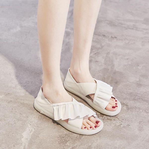 sandals fznyl leather female ins 2021 summer fairy flat plain soft-soled casual slip, Black
sandals fznyl leather female ins 2021 summer fairy flat plain soft-soled casual slip, Black