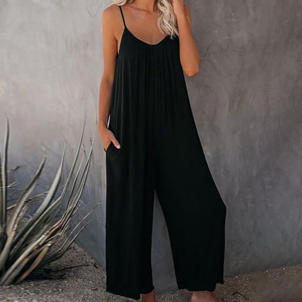 women's pants & capris 2021 women casual loose cotton blend summer autumn fashion jumpsuit sleeveless playsuit trousers overalls, Black;white
women's pants & capris 2021 women casual loose cotton blend summer autumn fashion jumpsuit sleeveless playsuit trousers overalls, Black;white