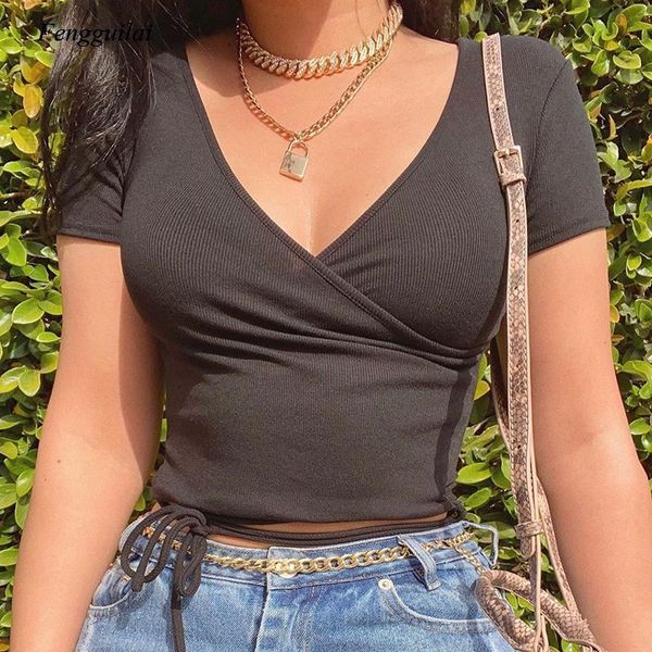 women's t-shirt ribbed deep v-neck skinny tshirts women solid crop short sleeve summer criss cross bandage basic shirts casual, White
women's t-shirt ribbed deep v-neck skinny tshirts women solid crop short sleeve summer criss cross bandage basic shirts casual, White
