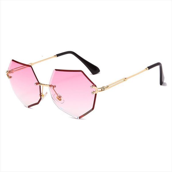 fashion polygon rimless sunglasses brand design women metal sun glasses uv400 shades trend eyewear oculos de sol, White;black
fashion polygon rimless sunglasses brand design women metal sun glasses uv400 shades trend eyewear oculos de sol, White;black