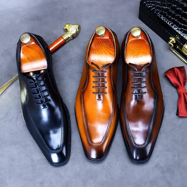 dress shoes 2021 men's business casual genuine leather handmade men tooling british work shoe mens lace-up oxfords, Black
dress shoes 2021 men's business casual genuine leather handmade men tooling british work shoe mens lace-up oxfords, Black