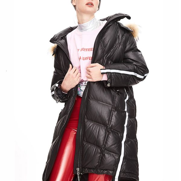 new winter 2021 thick jacket furry hooded white duck down loose style women warm long coat casaco feminino 5dmu, Black
new winter 2021 thick jacket furry hooded white duck down loose style women warm long coat casaco feminino 5dmu, Black